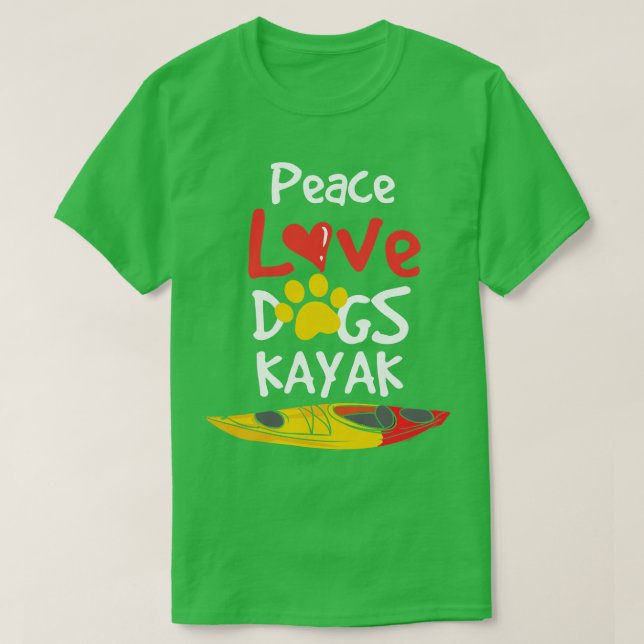 T-shirt Chiens Kayak (Design devant)