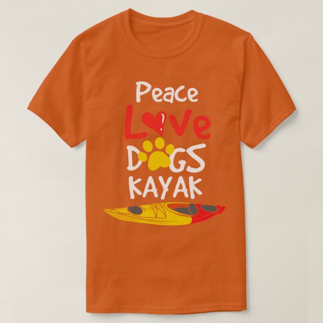 T-shirt Chiens Kayak (Design devant)