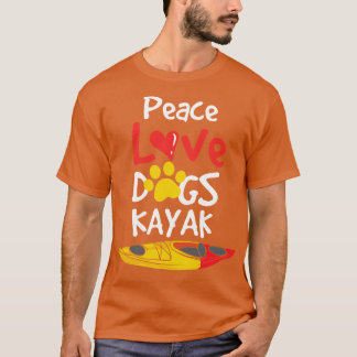 T-shirt Chiens Kayak