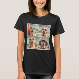 T-shirt Chiens Labrador Mignons avec des Lunettes de Solei