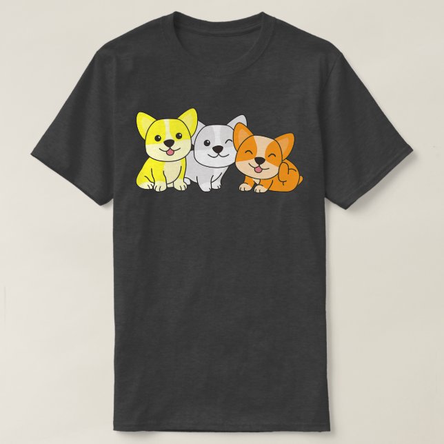 T-shirt Chiens Lgbtq Maverique Corgi808 (Design devant)