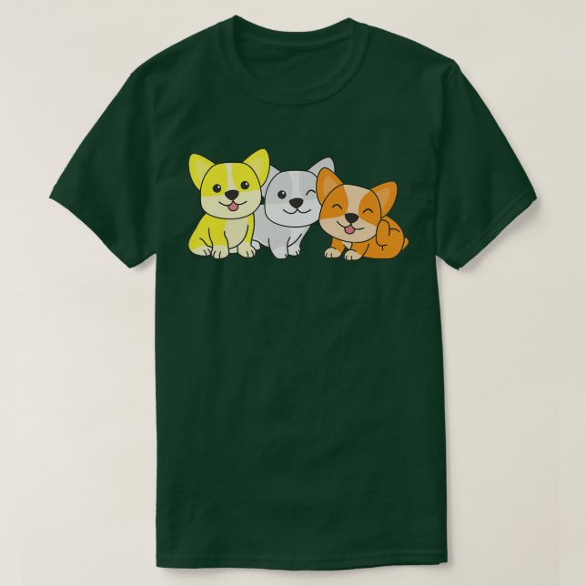 T-shirt Chiens Lgbtq Maverique Corgi809 (Design devant)