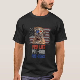 T-shirt Chiens Lhasa Apso Anti-avortement Pro God Pro