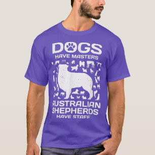 T-shirt chiens maîtres bergers australiens ont du personne