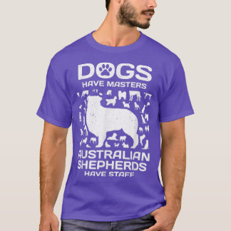 T-shirt chiens maîtres bergers australiens ont du personne