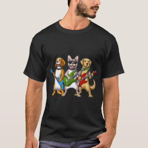 T-shirt Chiens Musiciens Heavy Metal