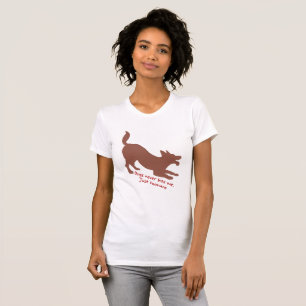 T-shirt Chiens ne me mordent jamais, juste humains