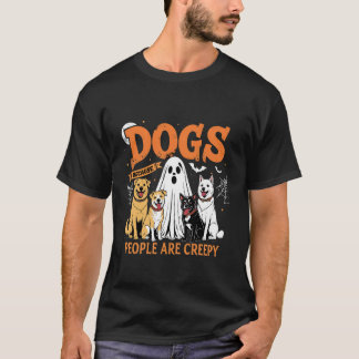 T-shirt Chiens Parce que les gens sont drôles Halloween dr