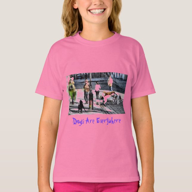 T-shirt Chiens Partout - Paris (Devant)