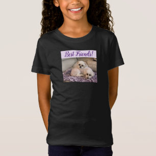 T-Shirt Chiens Photo Cute Maltese and Shih Tzu