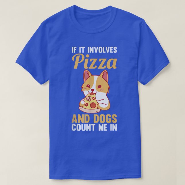 T-shirt Chiens Pizza491  (Design devant)