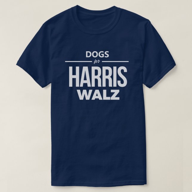 T-shirt Chiens pour Harris Walz (Design devant)