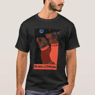 T-shirt Chiens Russes De L'Espace Graphique Belka Et Strel