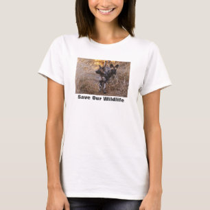 T-shirt Chiens sauvages sauvent notre faune