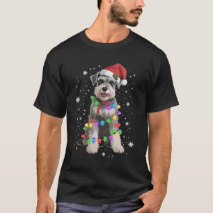 T-shirt Chiens Schnauzer Arbre Noël Xmas Animal Familier C