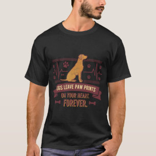 T-shirt Chiens Sentimentaux Laissent des Empreintes de Pa