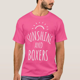 T-shirt Chiens Sunshine Et Boxer