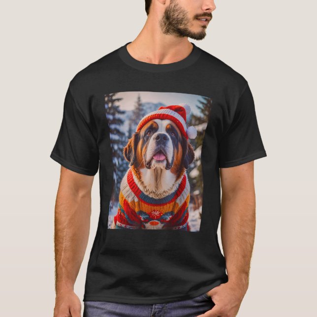 T-shirt chiens super mignons victimes de la mode Saint Ber (Devant)