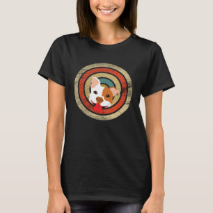 T-shirt Chiens taureaux vintages rétro et animal mignon 3