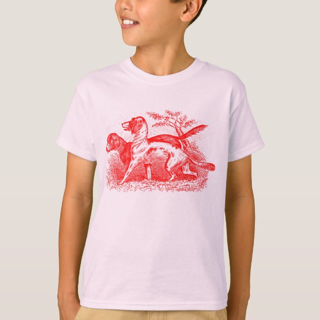 T-shirt Chiens vintages (Devant)