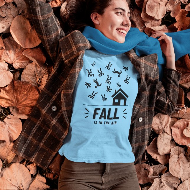 T-shirt Chiffre amusant Les gens La chute est dans l'air ("Fall is in the Air" funny t-shirt. )