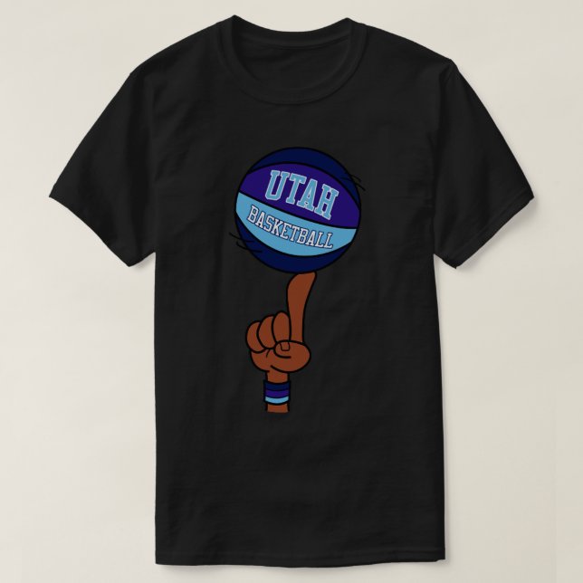 T-shirt Chiffre classique de basketball Utah (Design devant)