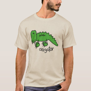 T-shirt Chiffre de bâton d'alligator