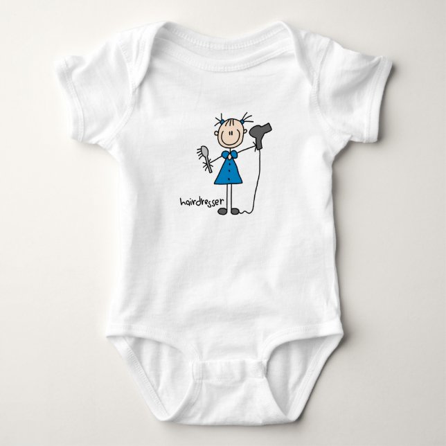 T-shirt Chiffre de bâton de coiffeur (Devant)