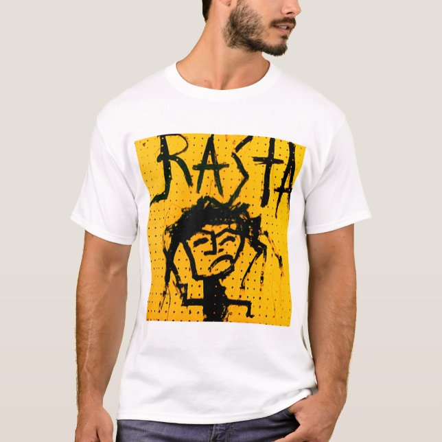 T-SHIRT CHIFFRE DE BÂTON DE RASTA (Devant)