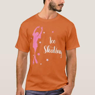 T-shirt Chiffre de danse de patinage sur glace de Swan Pin
