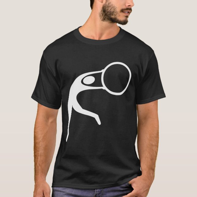 T-shirt Chiffre de gymnastique rythmique - blanc (Devant)