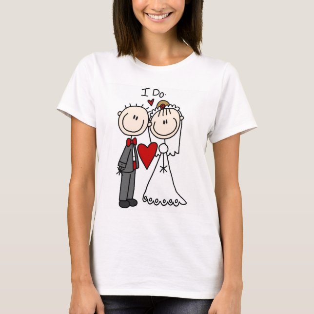 T-shirt Chiffre de mariée et de chambre Chiffres Mariage I (Devant)