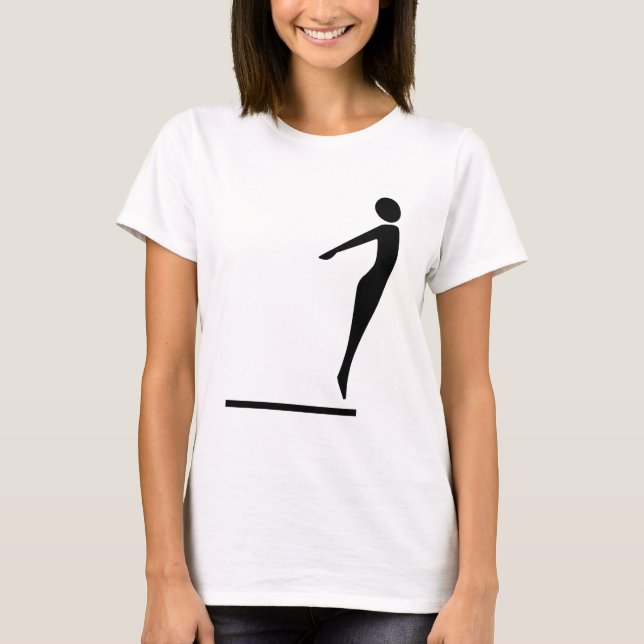 T-shirt Chiffre de plongée - noir (Devant)