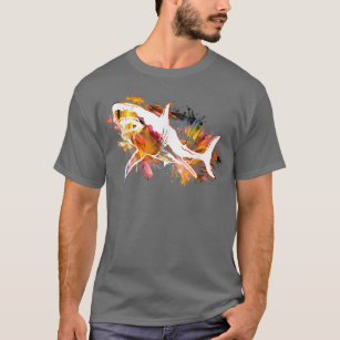 T-shirt Chiffre de requin vintage Silhouette Tigre S