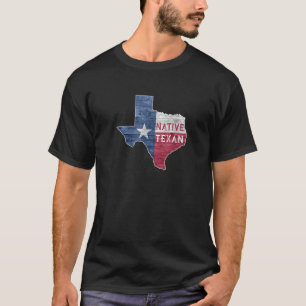T-shirt Chiffre D'État Texan Originaire Du Texas T Shirt