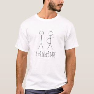 T-shirt Chiffre enceinte chemise de bâton