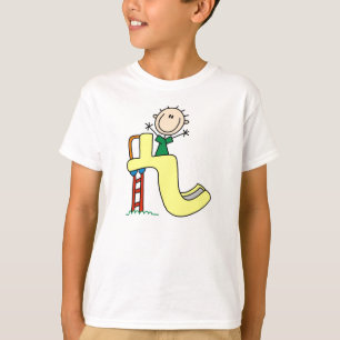 T-shirt Chiffre garçon de bâton sur la glissière