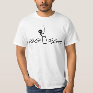 T-shirt Chiffre Ninja de bâton avec la chemise d'épée