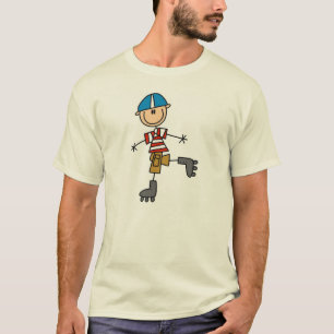 T-shirt Chiffre patinage de bâton de rouleau