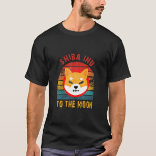 T-shirt Chiffre Shiba Inu Hommes Crypto À La Lune