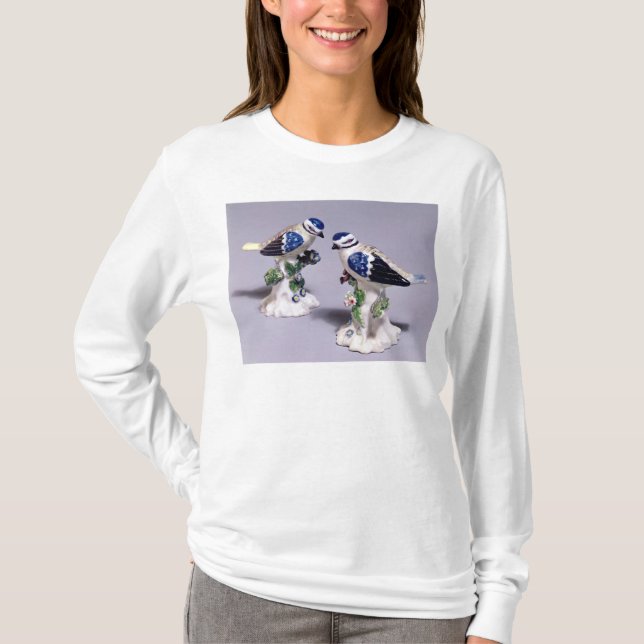 T-shirt Chiffres de Derby des mésanges bleues, c.1760 (Devant)