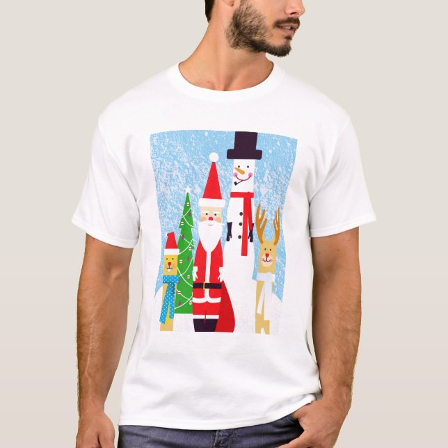 T-shirt Chiffres de Noël (Devant)