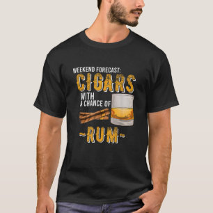 T-shirt Chiffres de prévision de fin de semaine avec possi