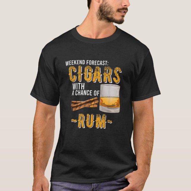 T-shirt Chiffres de prévision de fin de semaine avec possi (Devant)