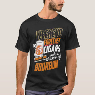 T-shirt Chiffres de prévision de fin de semaine avec une c