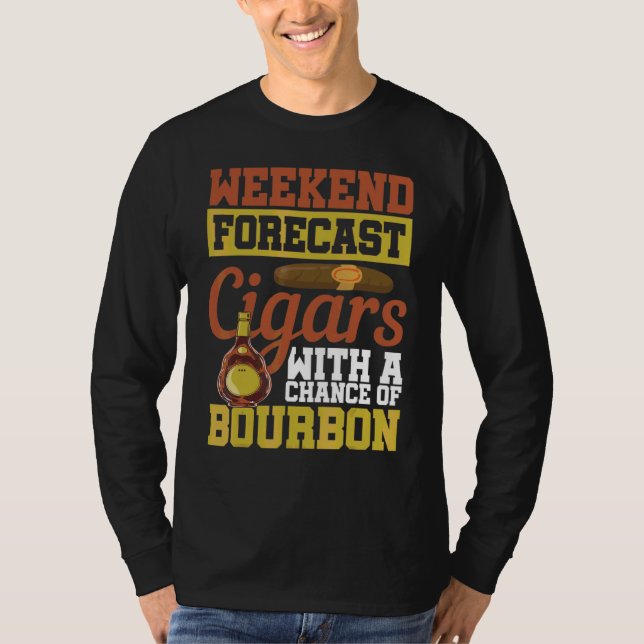 T-shirt Chiffres De Prévision Du Week-End Avec Une Chance  (Devant)