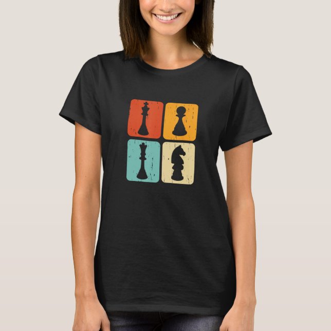 T-shirt Chiffres d'échecs Joueur d'échecs Citation de jeu (Devant)