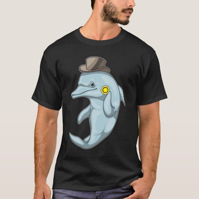 T-shirt Chiffres Dolphin Poker Poker (Devant)