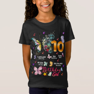 T-Shirt Chiffres doubles papillons 10 ans papillons