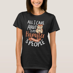 T-shirt Chiffres noires sauvages de Hamster